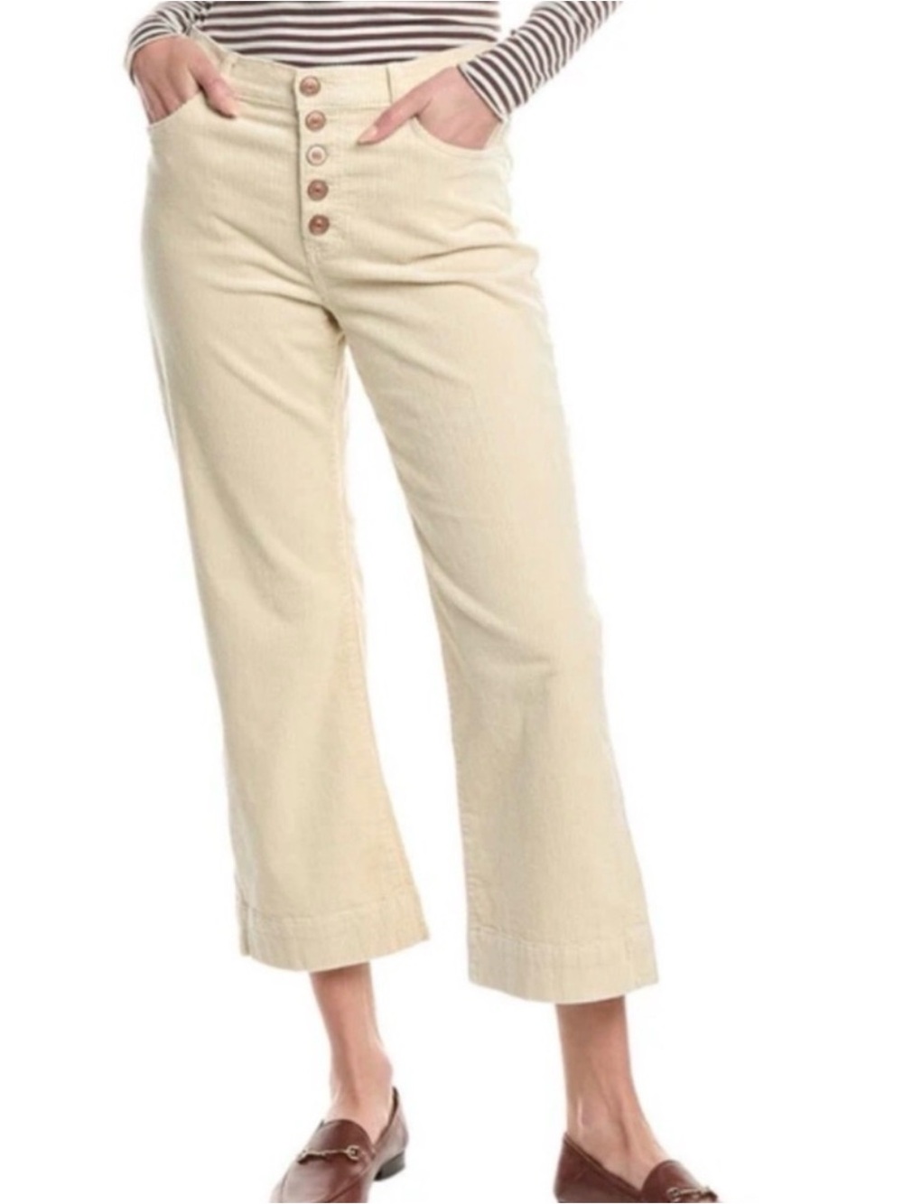 Cabi Palm Beach Corduroy Crop Pants Size 2